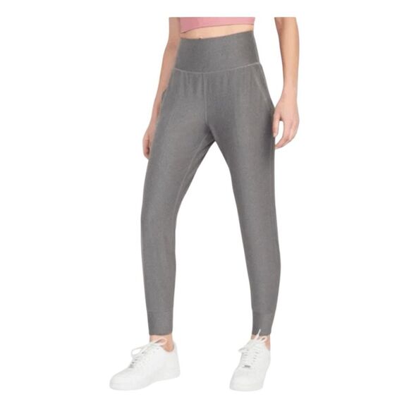 Old Navy Active High-Waisted PowerSoft Pocket Joggers Heather Gray Smooth Knit M - Picture 1 of 10